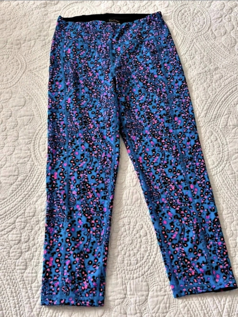 Lilly Pulitzer Luxletic Weekender Crop Legging Blue & Pink
